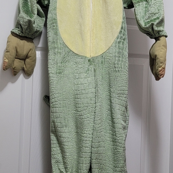 VTG Dinosaur Green Dragon Tail Claws Costume Dress Up Outfit Sz 4T / 44" Length‎ - Picture 10 of 16